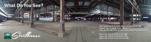 Wide-angle view of the former Carolina Steel plant